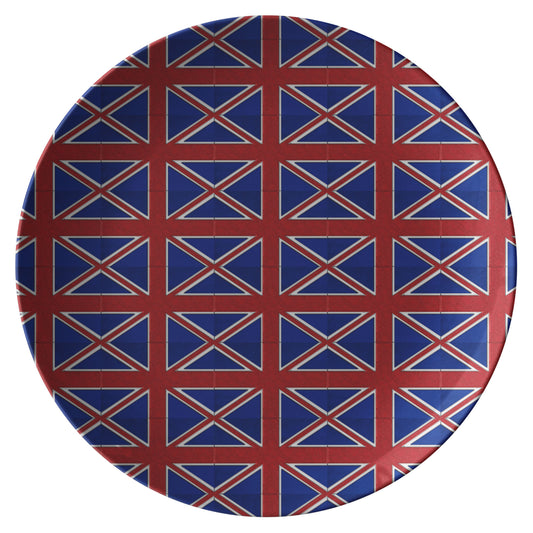 British Flag Pattern Dinner Plate