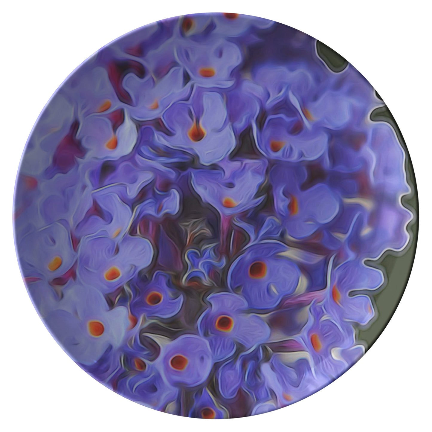 Butterfly Flower Dinner Plate