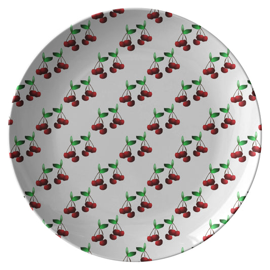 Cherries Pattern Dinner Plate