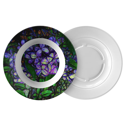 Lilac Abstract Dinner Bowl