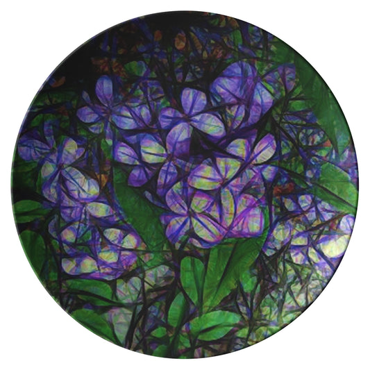 Lilac Abstract Dinner Plate