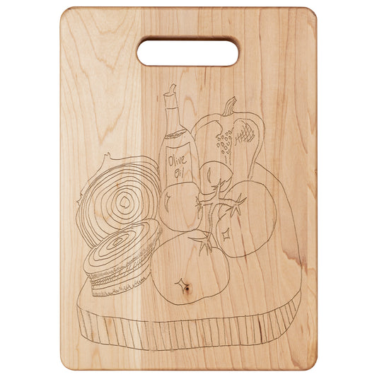 Olive Oil and Veg Maple Cutting Board