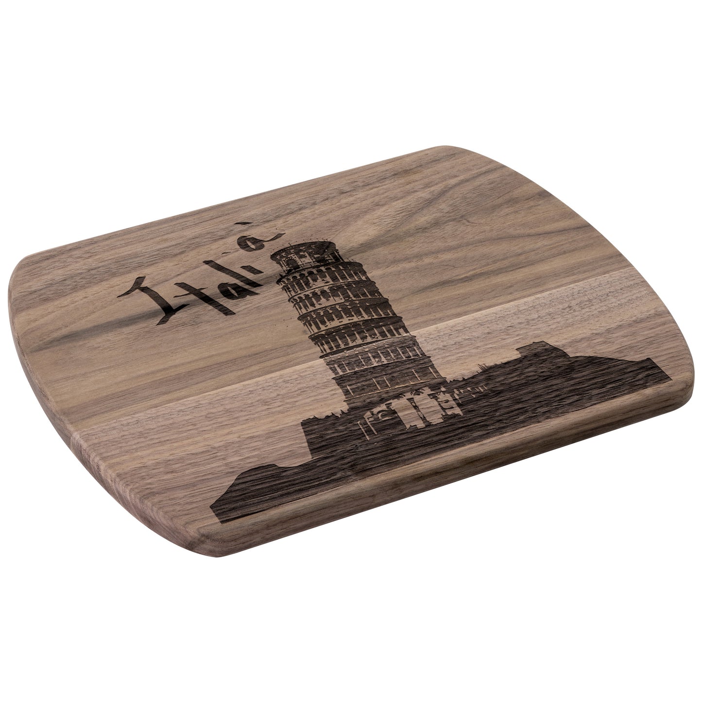 Pisa Italia Oval Hardwood Cutting Board