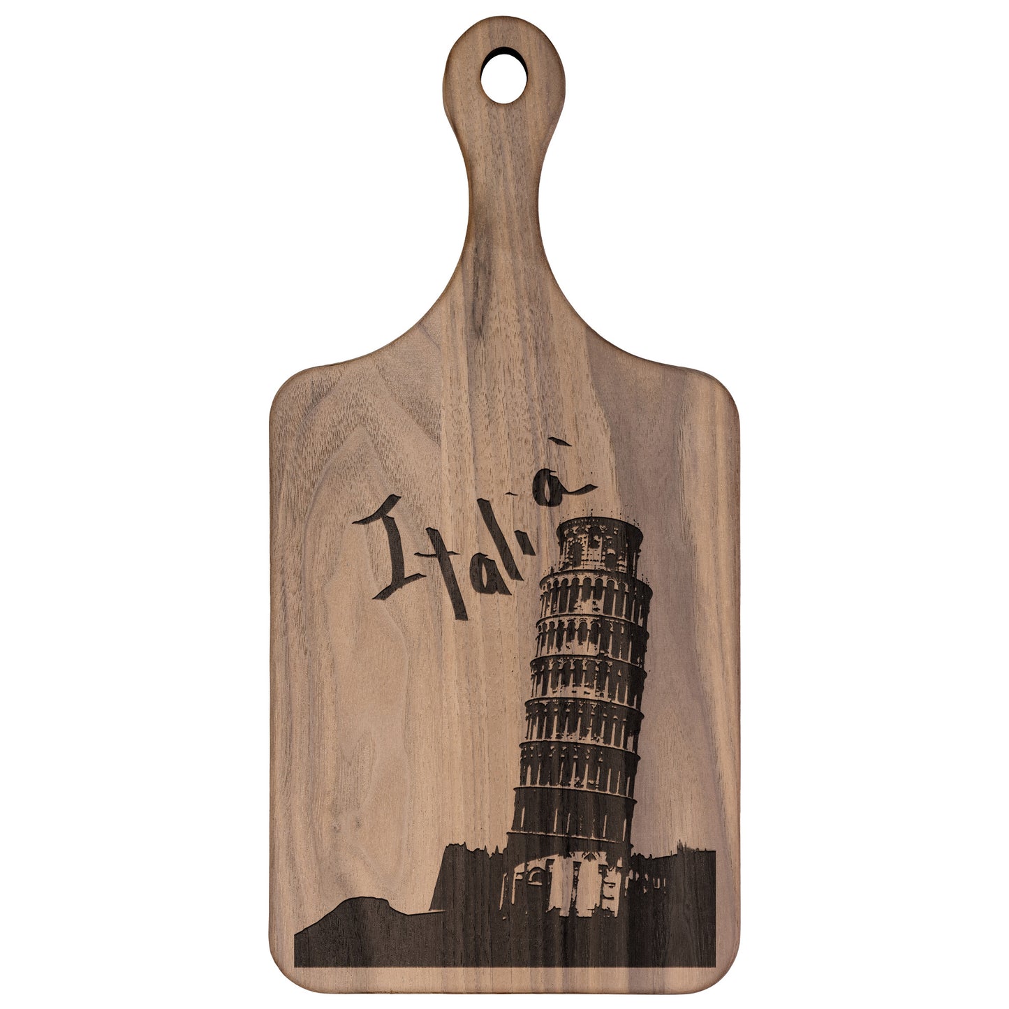 Pisa Italia Paddle Hardwood Cutting Board
