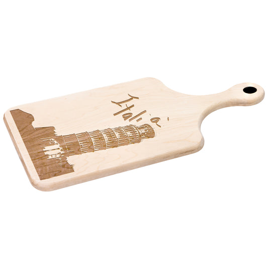 Pisa Italia Paddle Hardwood Cutting Board