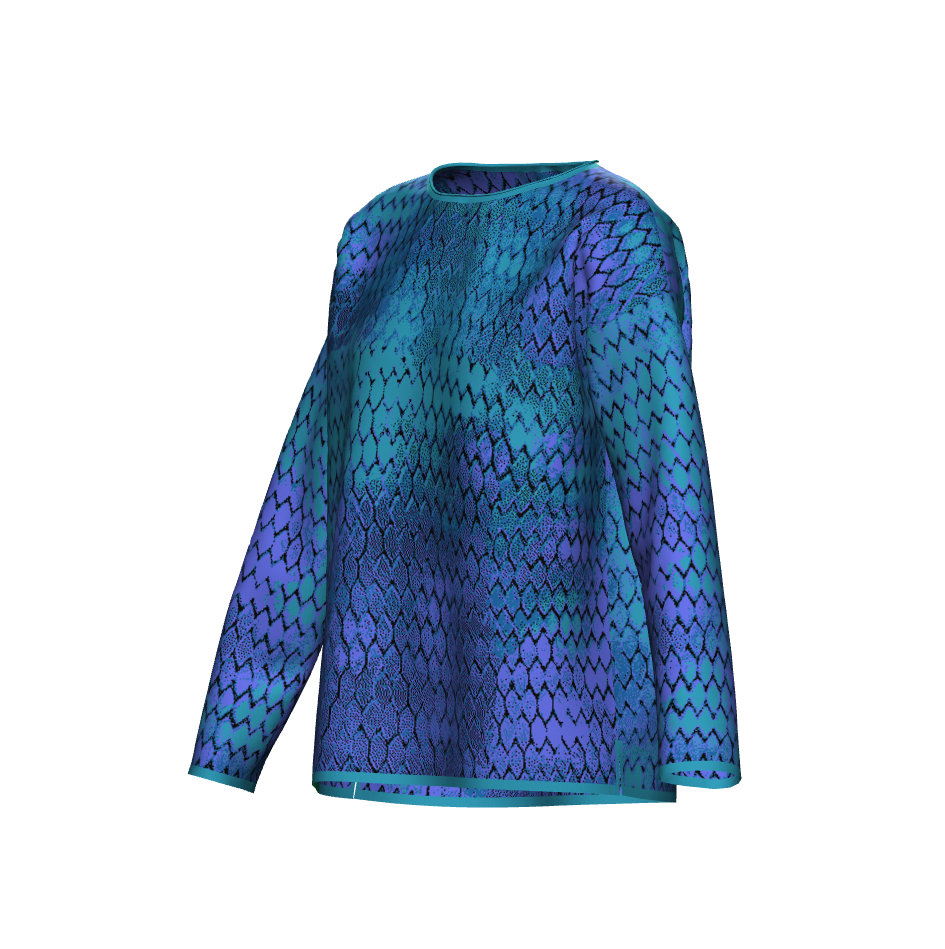 Blue Dragon Scales Sweater