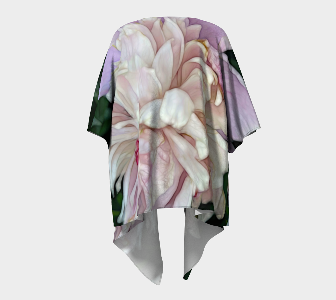 June Peony Draped Kimono