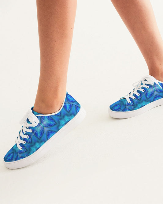 Blue Ocean Kaleidoscope Women's Faux-Leather Sneaker