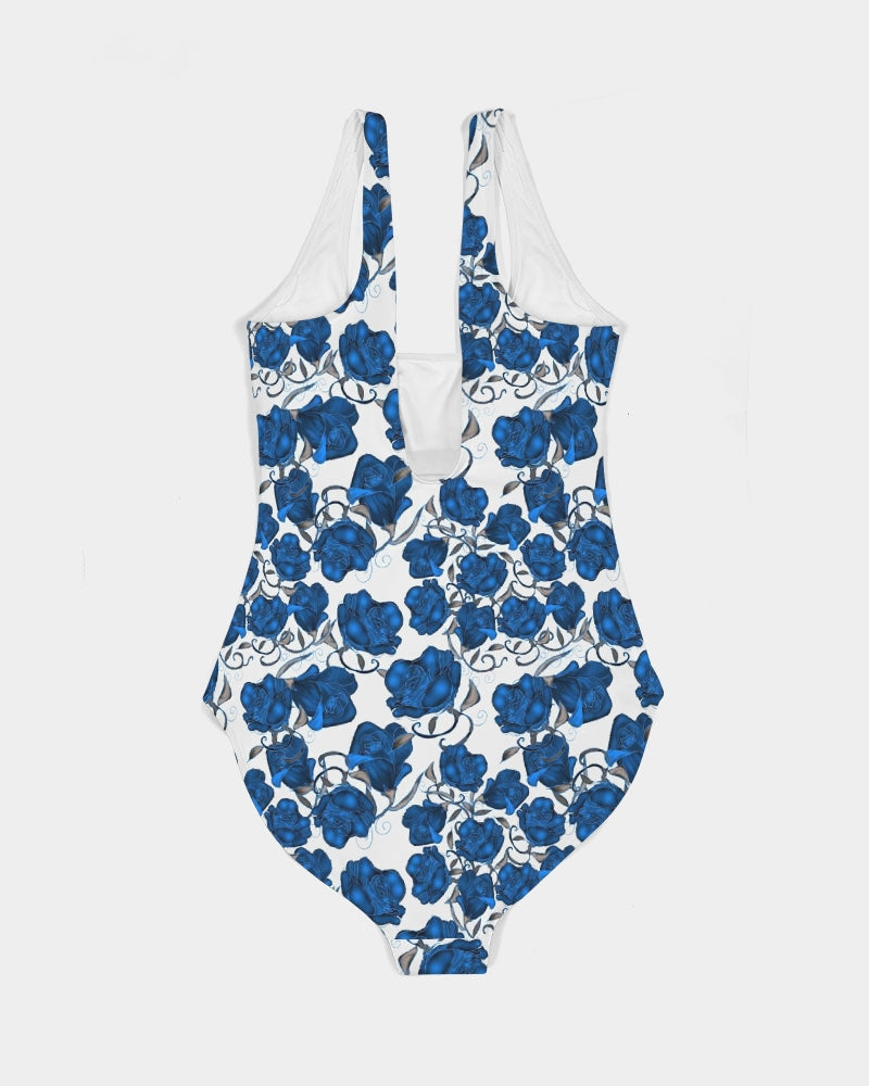 Blue Roses Women's All-Over Print One-Piece Swimsuit