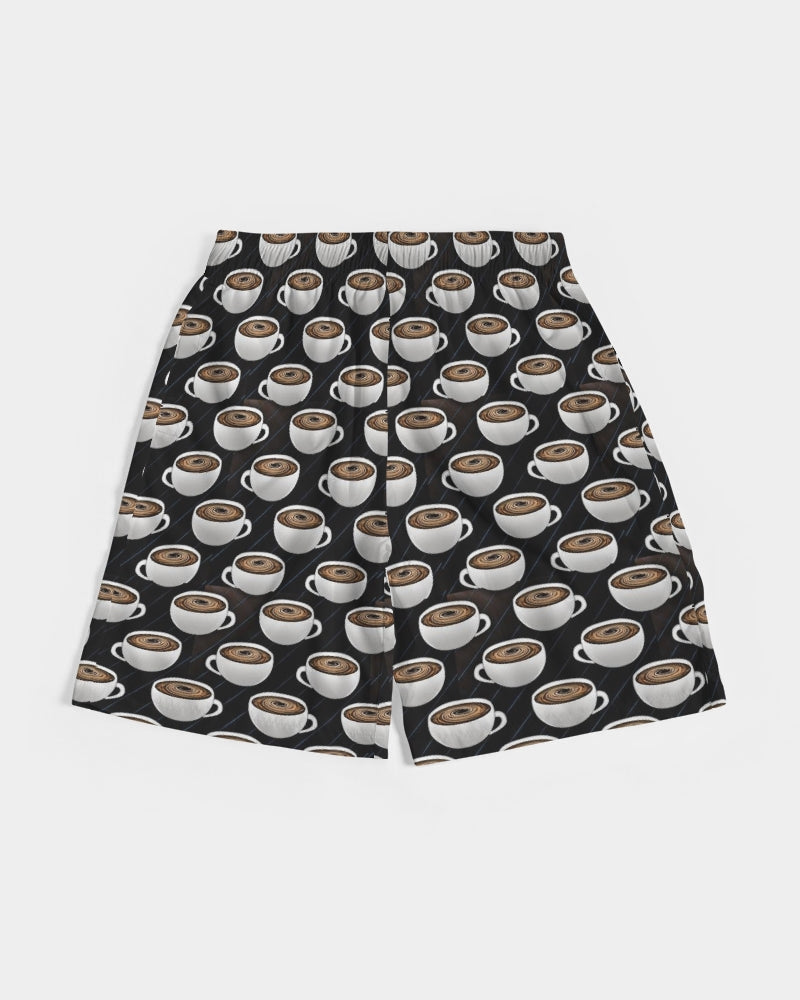 Coffee Pattern Men's All-Over Print Jogger Shorts