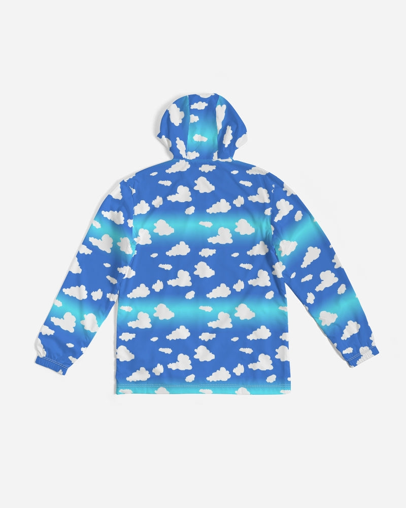 Clouds Pattern Men's All-Over Print Windbreaker