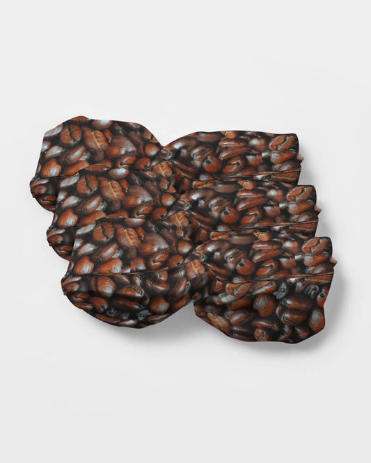 Coffee Bean Pattern Twist Knot Headband Set