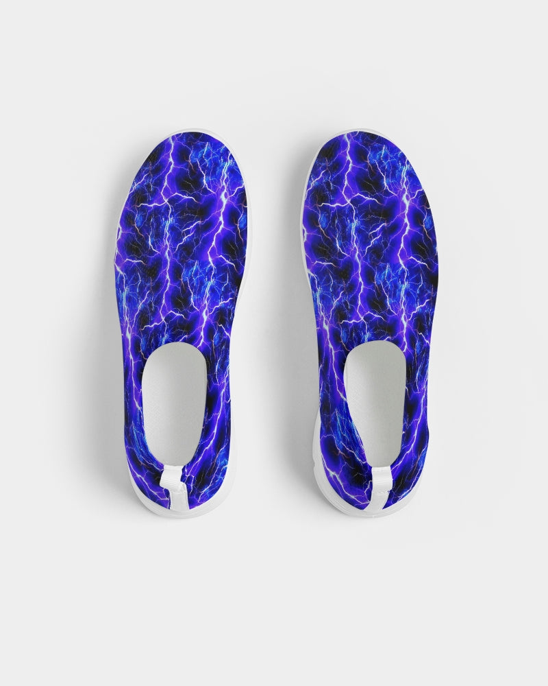 Blue Lightning Women's Slip-On Flyknit Shoe
