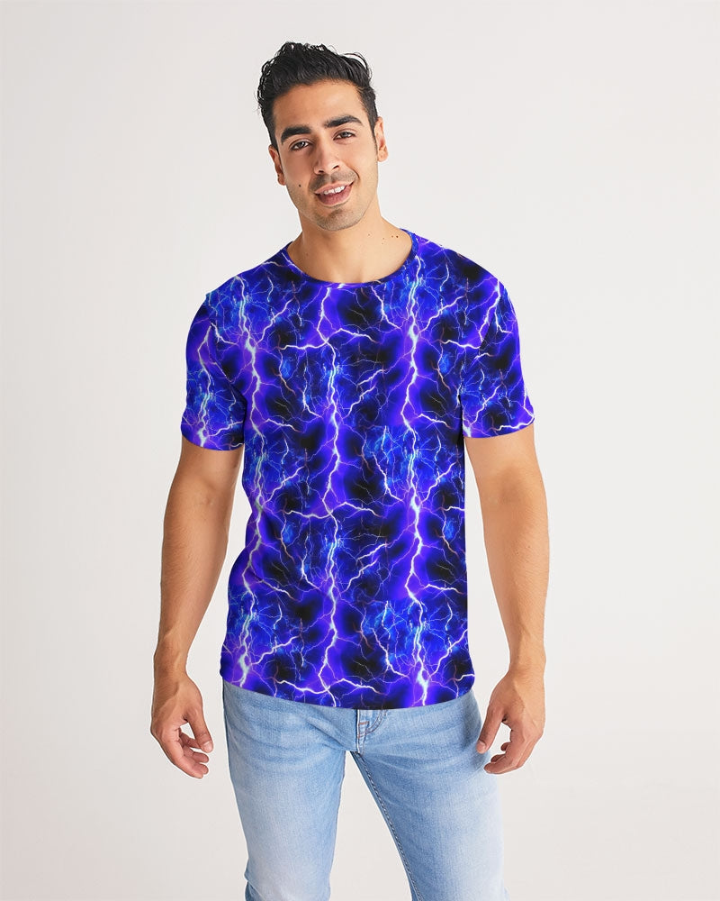 Blue Lightning Men's All-Over Print Tee