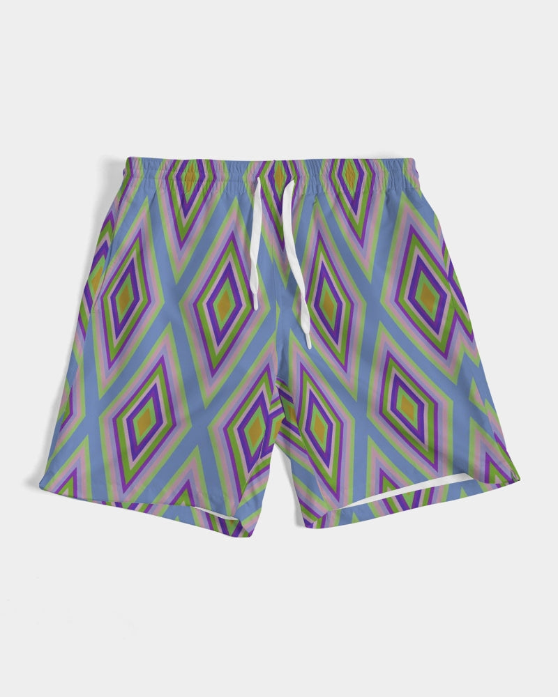 Colorful diamonds Variation 2 Men's All-Over Print Swim Trunk