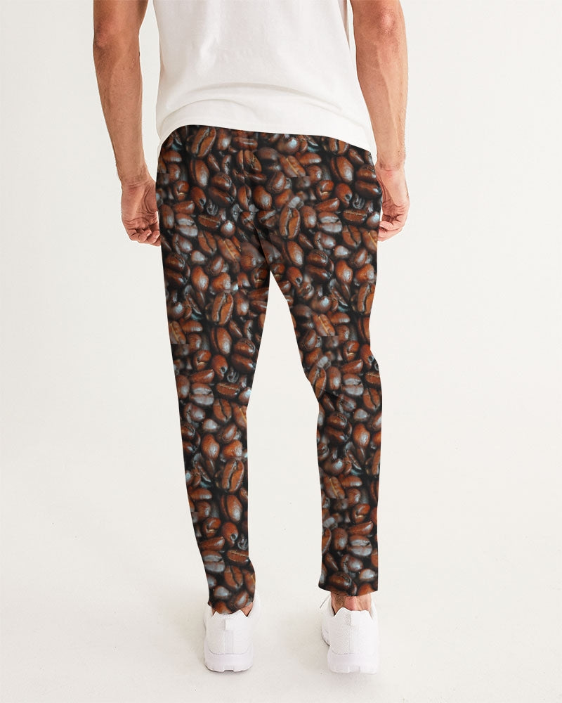 Coffee Bean Pattern Men's All-Over Print Joggers