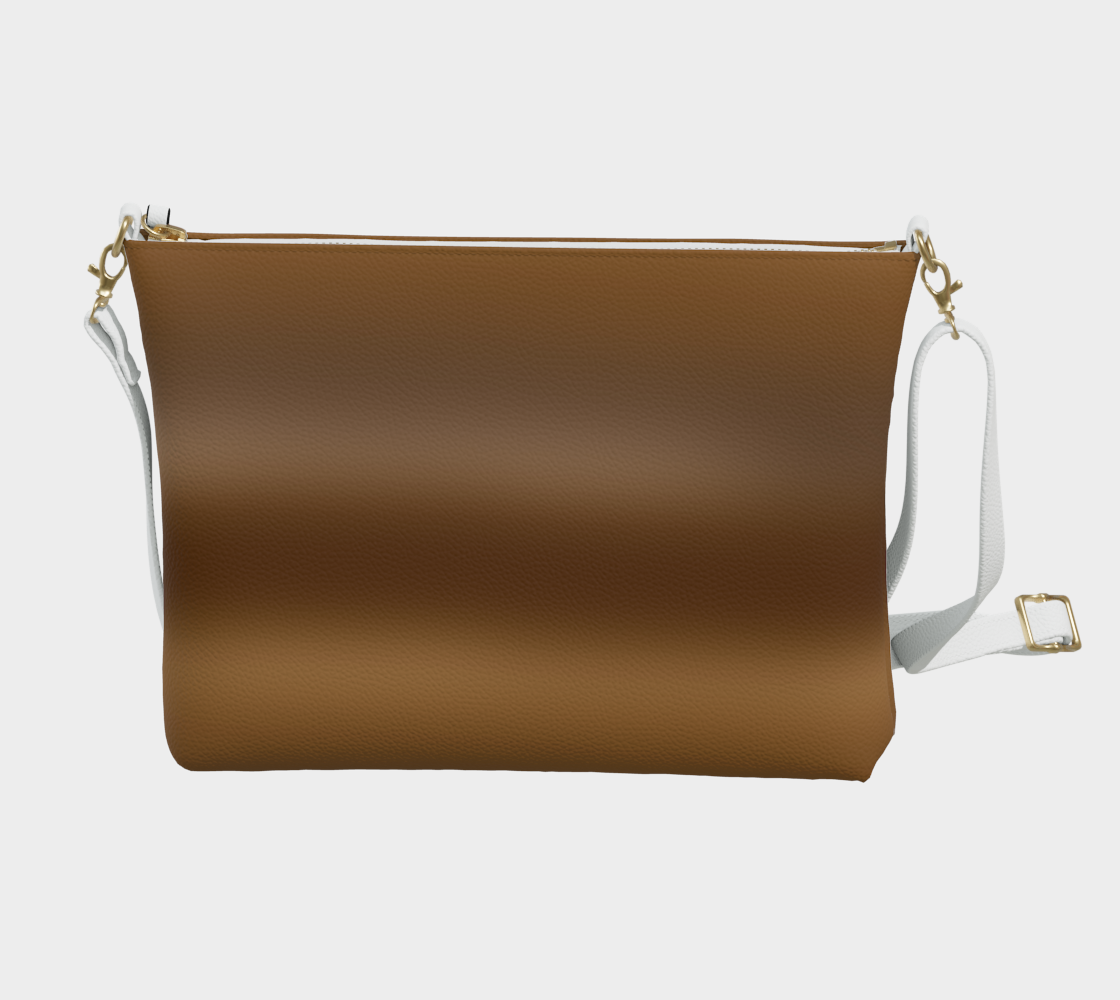 Coffee Gradient Vegan Crossbody Purse