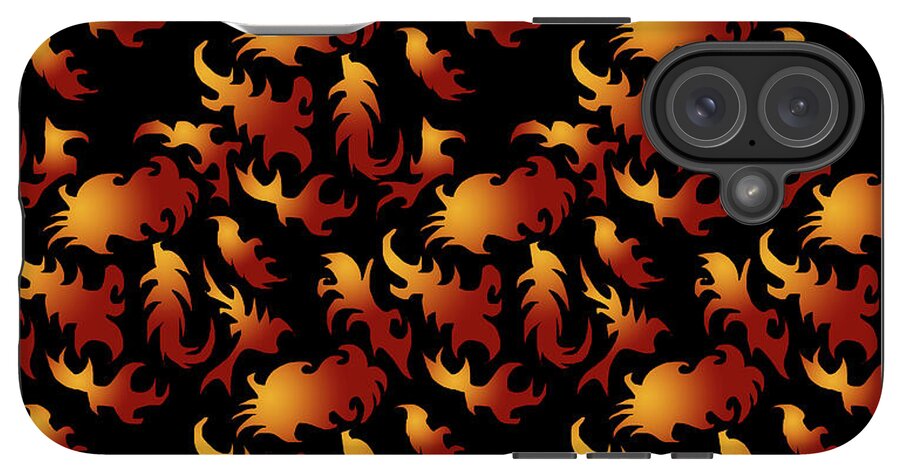 Abstract Flames - Phone Case