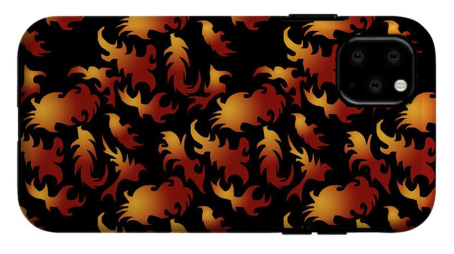 Abstract Flames - Phone Case