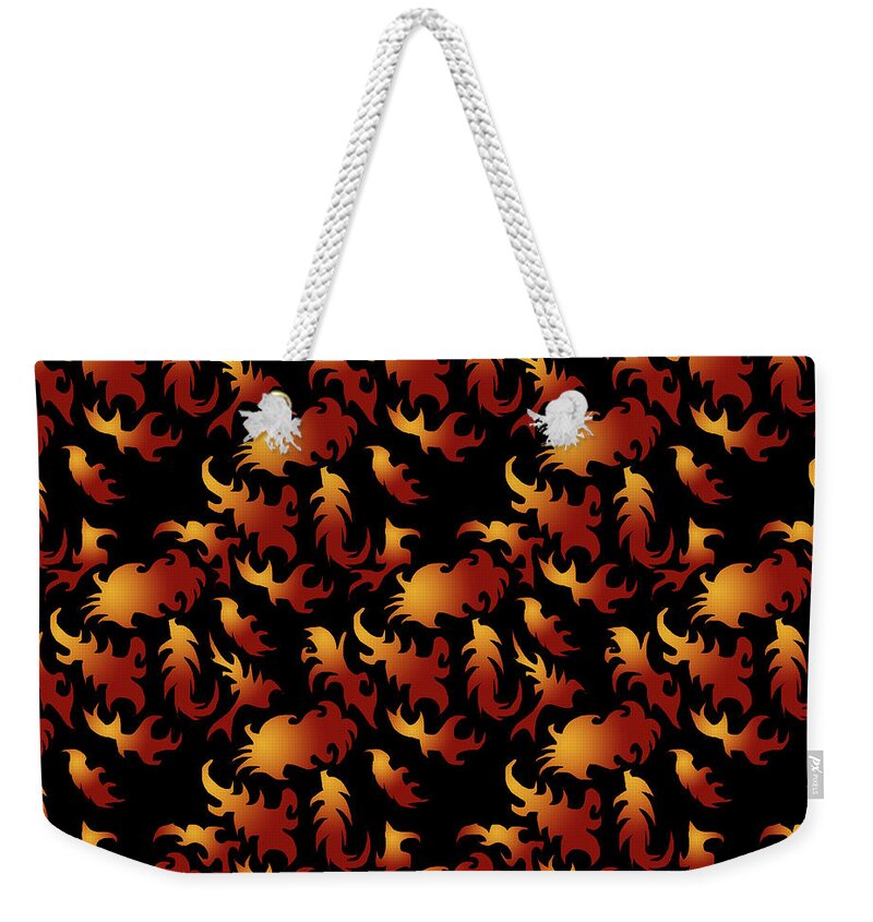 Abstract Flames - Weekender Tote Bag