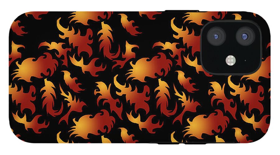 Abstract Flames - Phone Case