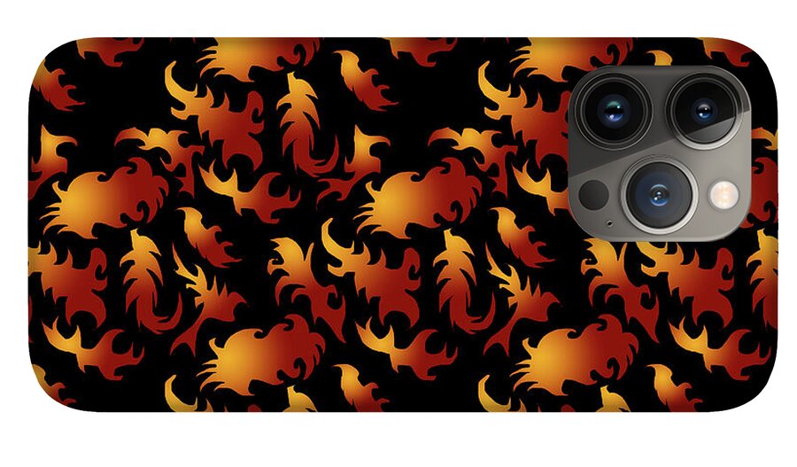 Abstract Flames - Phone Case