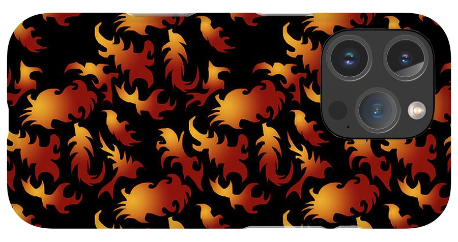 Abstract Flames - Phone Case