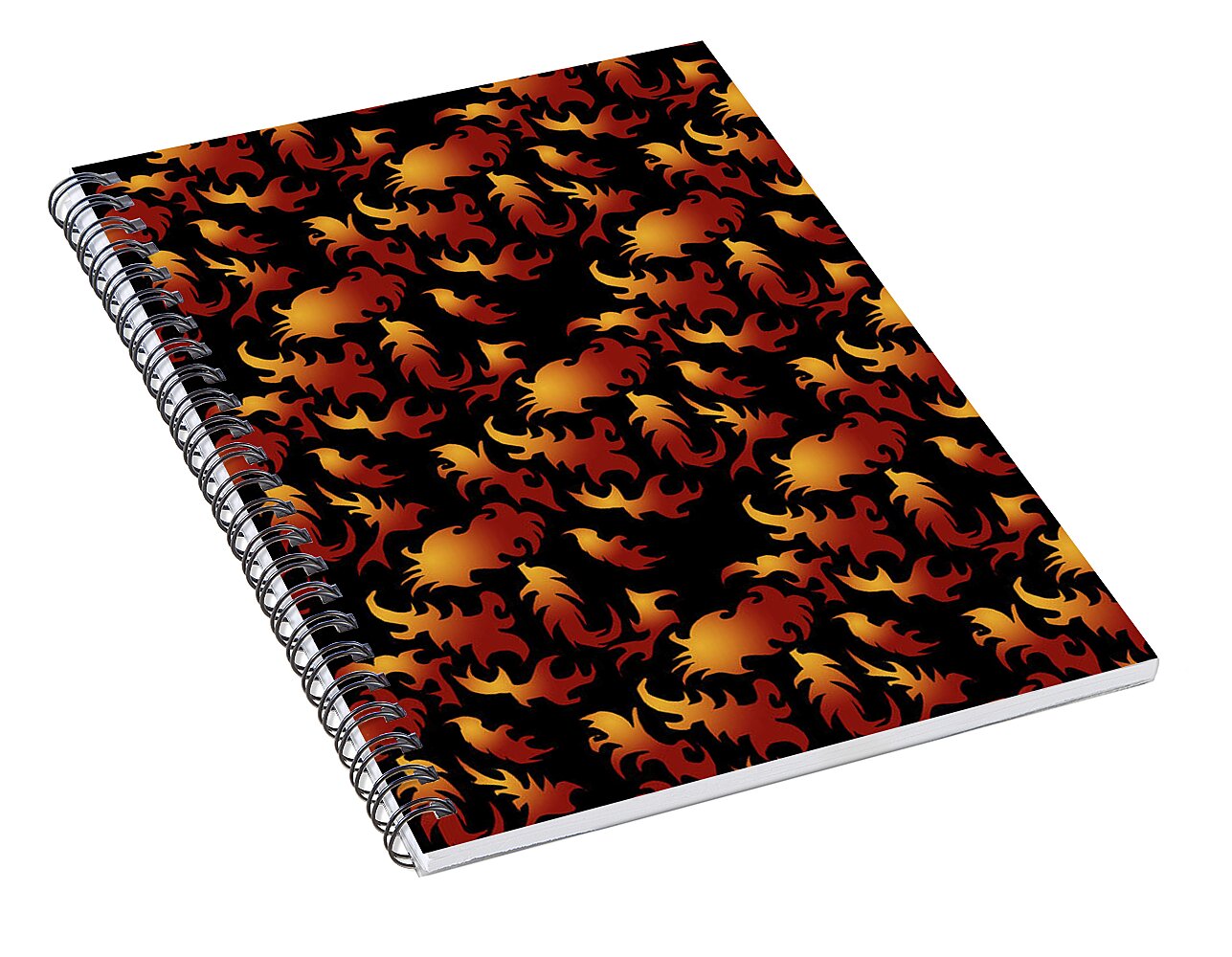 Abstract Flames - Spiral Notebook