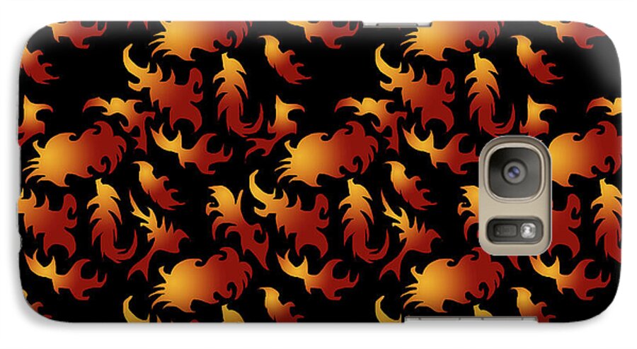 Abstract Flames - Phone Case