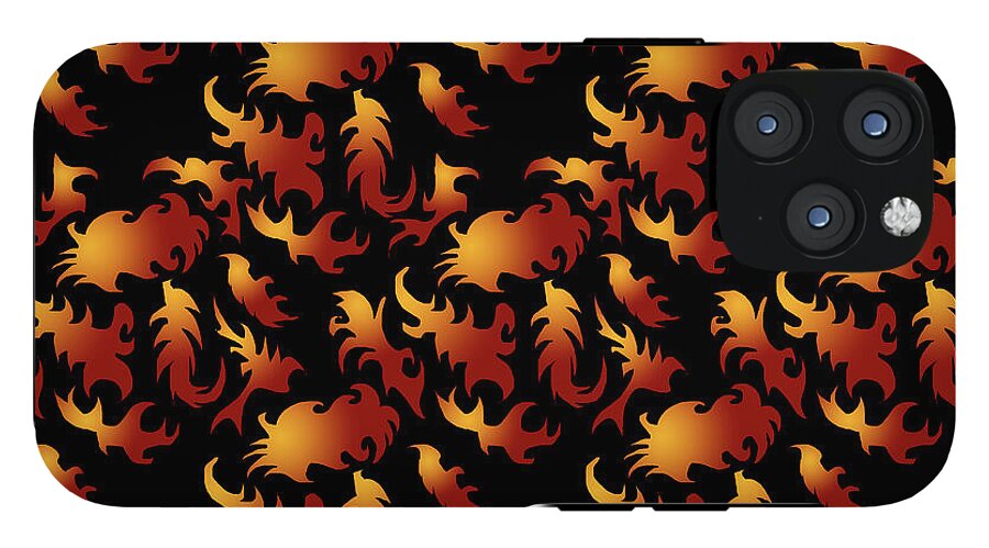 Abstract Flames - Phone Case