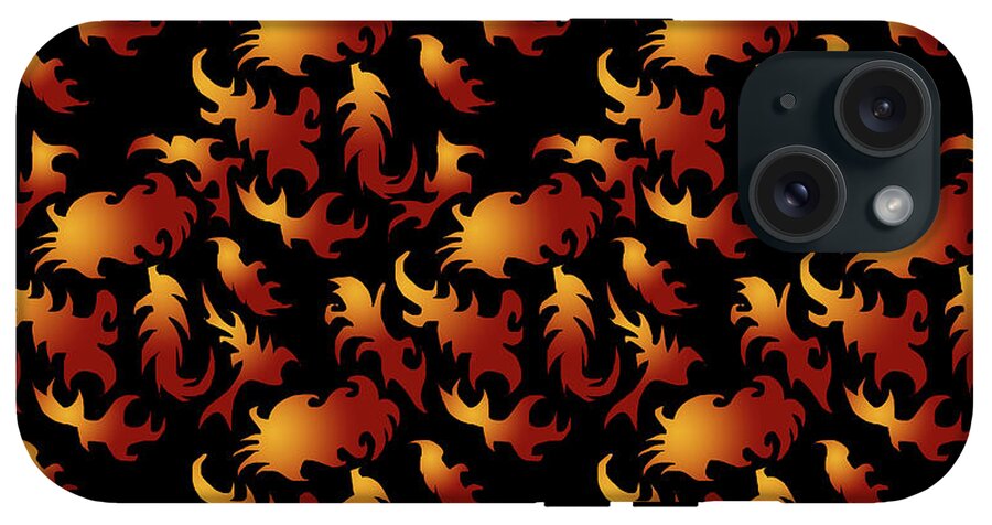 Abstract Flames - Phone Case