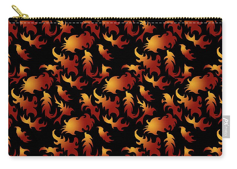 Abstract Flames - Zip Pouch