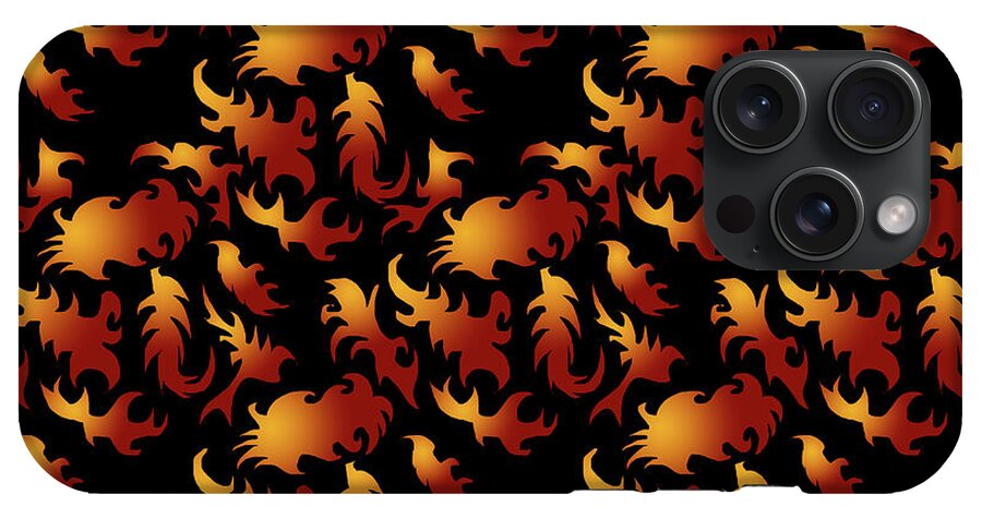 Abstract Flames - Phone Case