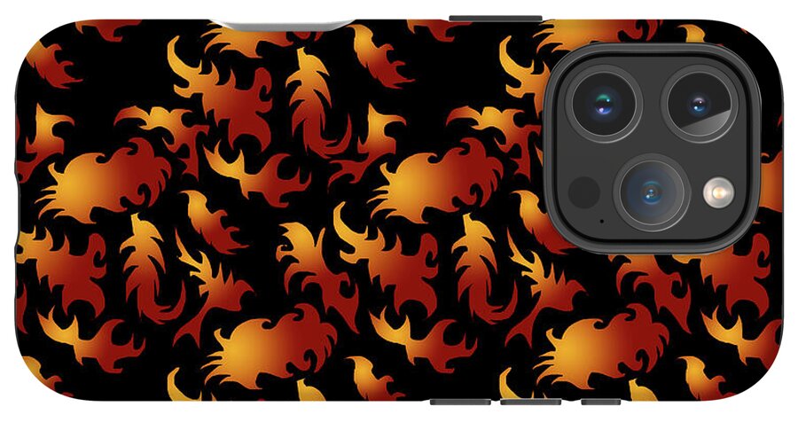 Abstract Flames - Phone Case