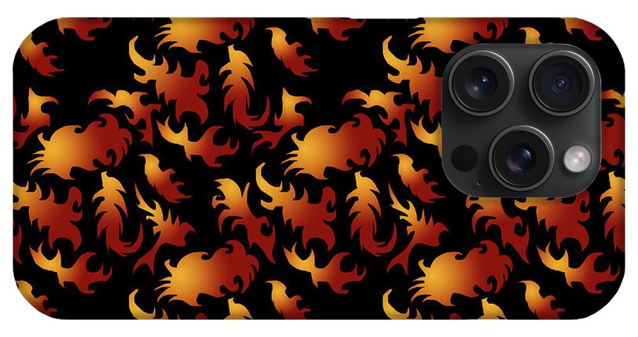 Abstract Flames - Phone Case