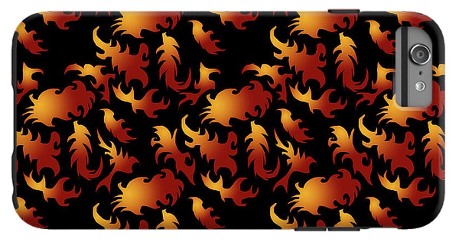 Abstract Flames - Phone Case