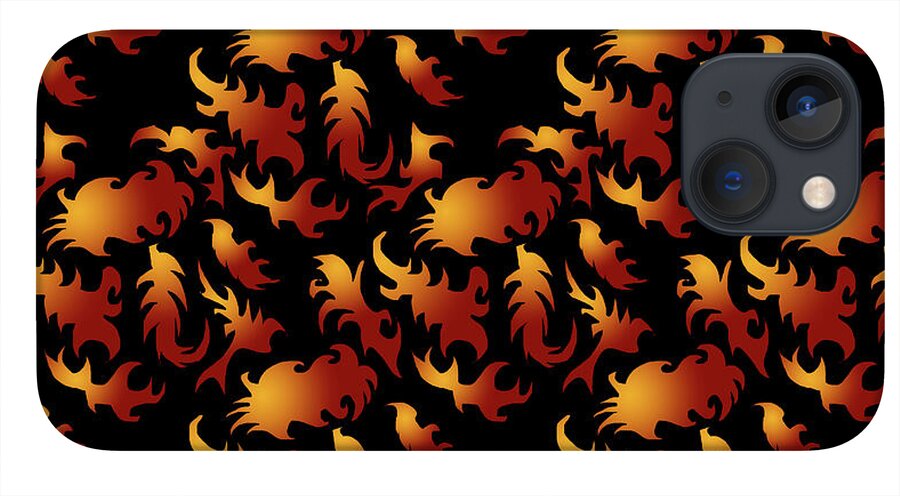 Abstract Flames - Phone Case