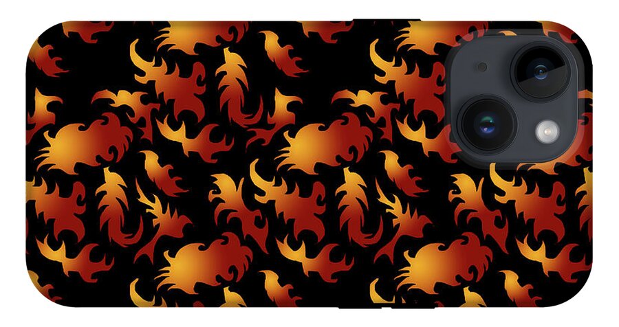 Abstract Flames - Phone Case