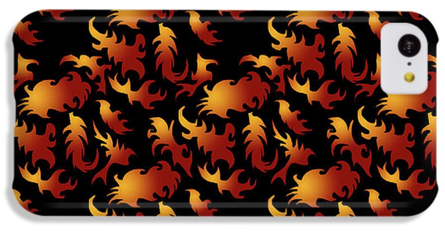 Abstract Flames - Phone Case