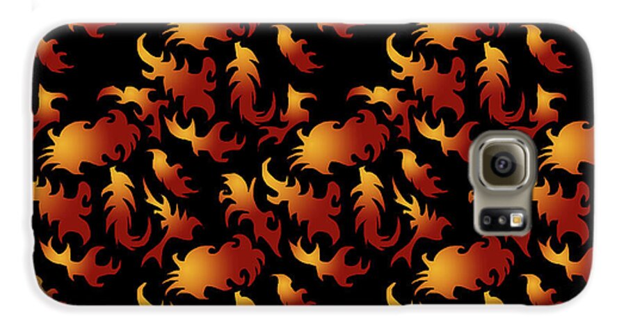 Abstract Flames - Phone Case