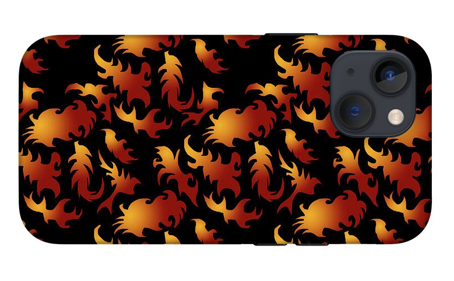 Abstract Flames - Phone Case