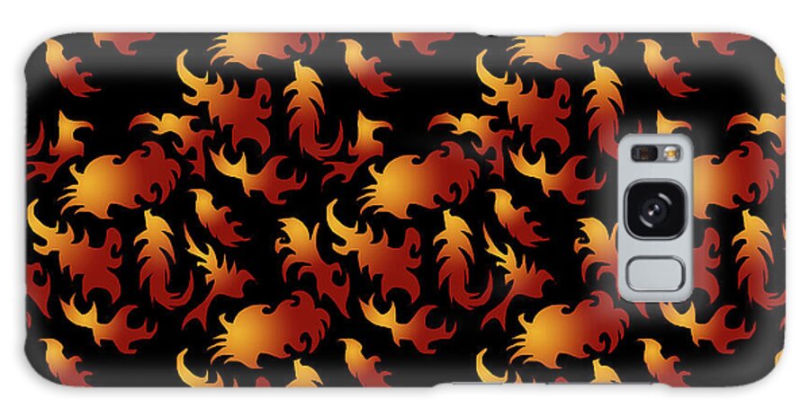 Abstract Flames - Phone Case