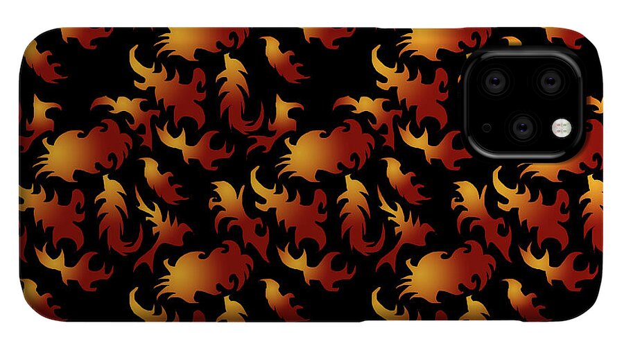 Abstract Flames - Phone Case