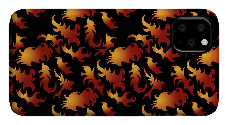 Abstract Flames - Phone Case