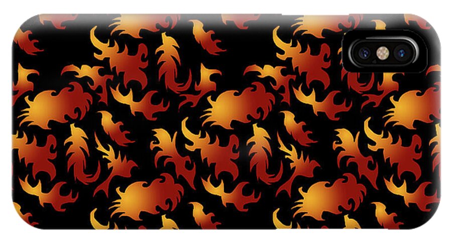 Abstract Flames - Phone Case