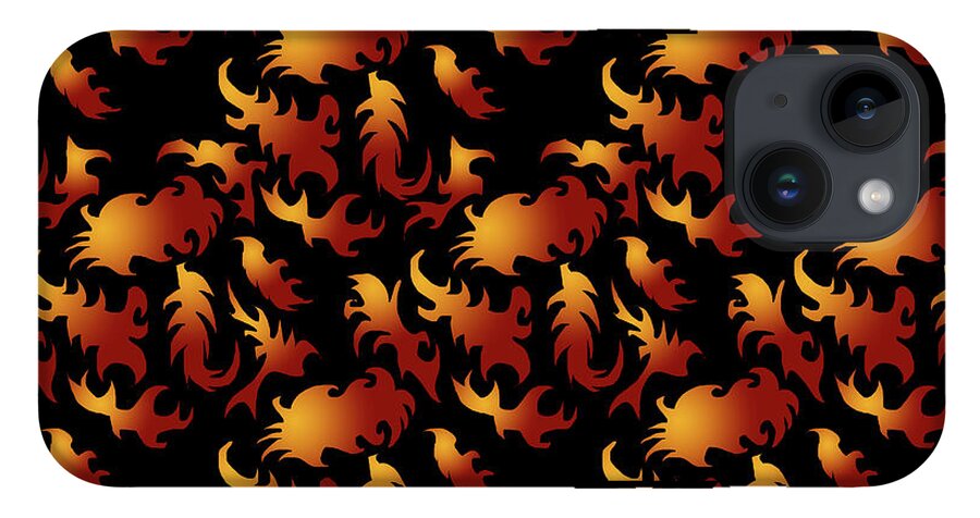 Abstract Flames - Phone Case