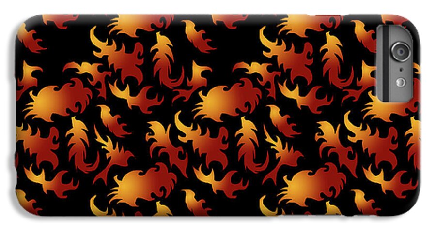 Abstract Flames - Phone Case