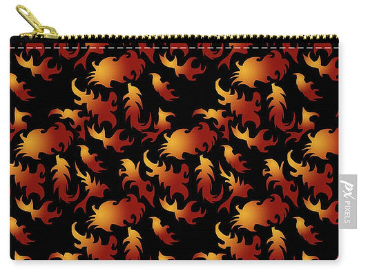 Abstract Flames - Zip Pouch