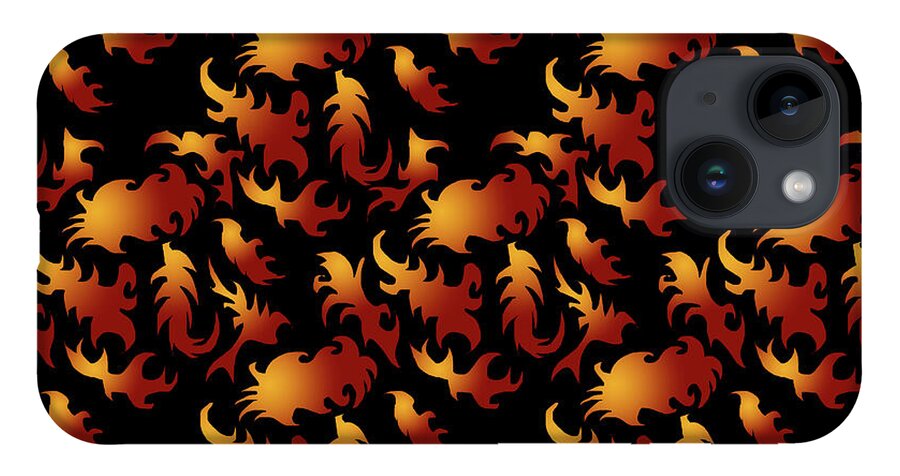 Abstract Flames - Phone Case