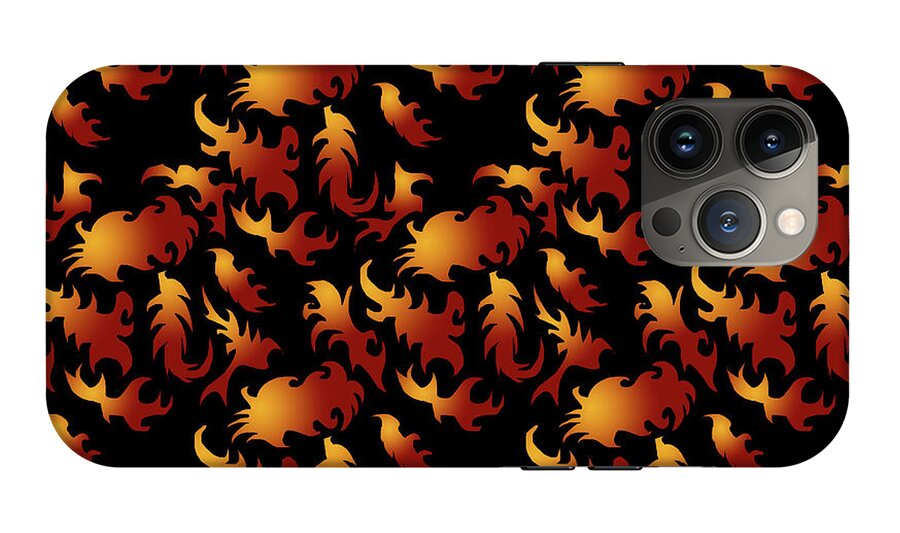 Abstract Flames - Phone Case